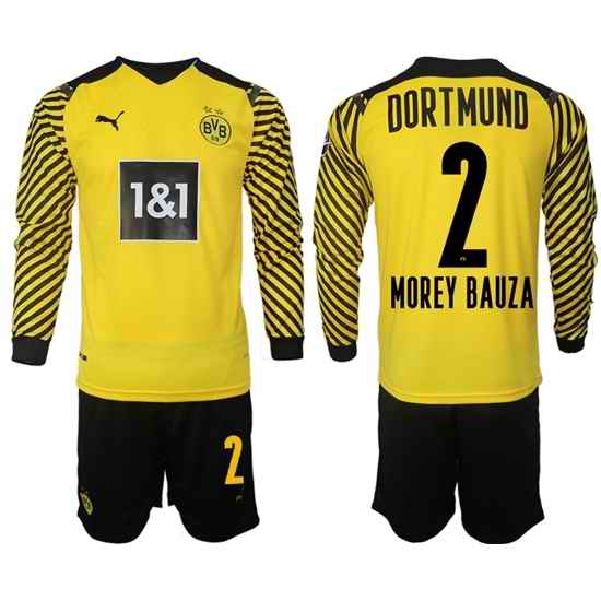 Men Borussia Dortmund Long Sleeve Soccer Jerseys 516